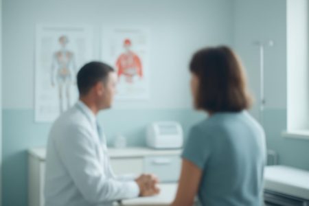 cabinet-medical-flou-patient-professionnel