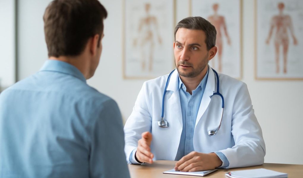 medecin-patient-cabinet-moderne-affiches-anatomie