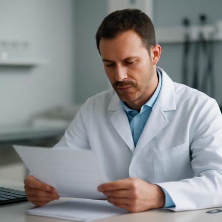 medecin-blouse-documents-cabinet-moderne