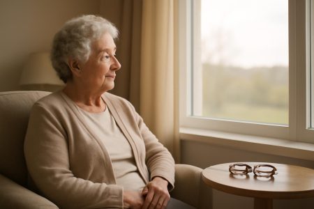 personne-agee-salon-lumineux-lunettes-fenetre