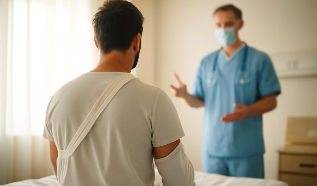 patient-bras-echarpe-chambre-hopital