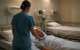 salle-reveil-lits-infirmiere-patient