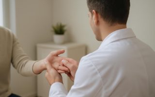 medecin-blouse-blanche-main-patient