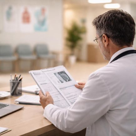 medecin-tenue-documents-bureau-salle-attente